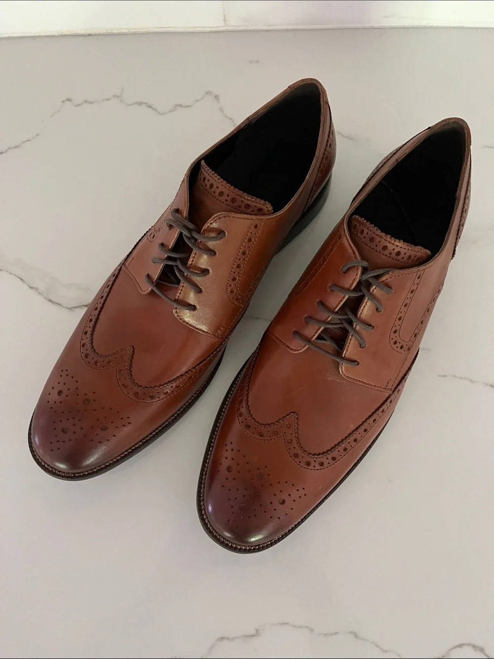 Cole Haan NEW Bedford Leather Wingtip Oxford in British Tan Java size 11